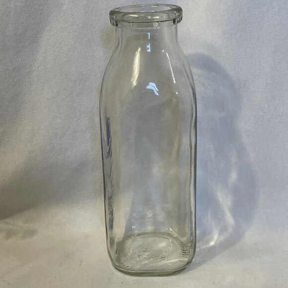 Vintage McNamara Dairy Plainfield New Hampshire Pint Glass Milk Bottle 7.5 in - Picture 2 of 11
